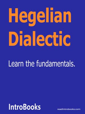 cover image of Hegelian Dialectic
